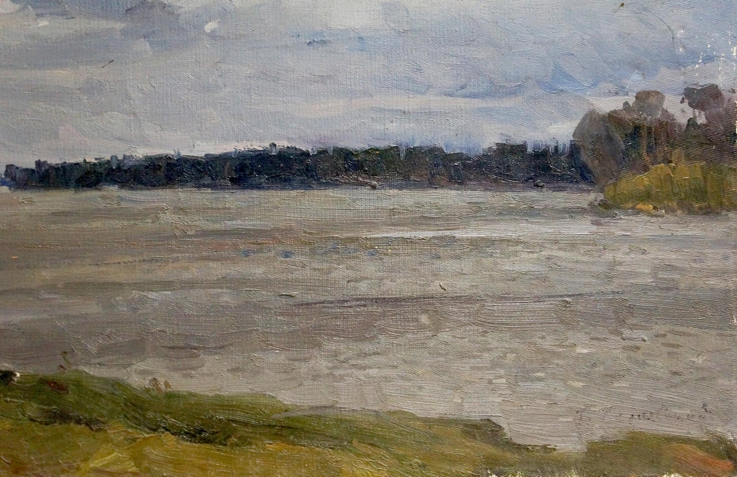Oil painting The storm is coming Chernyavsky Georgy Georgievich