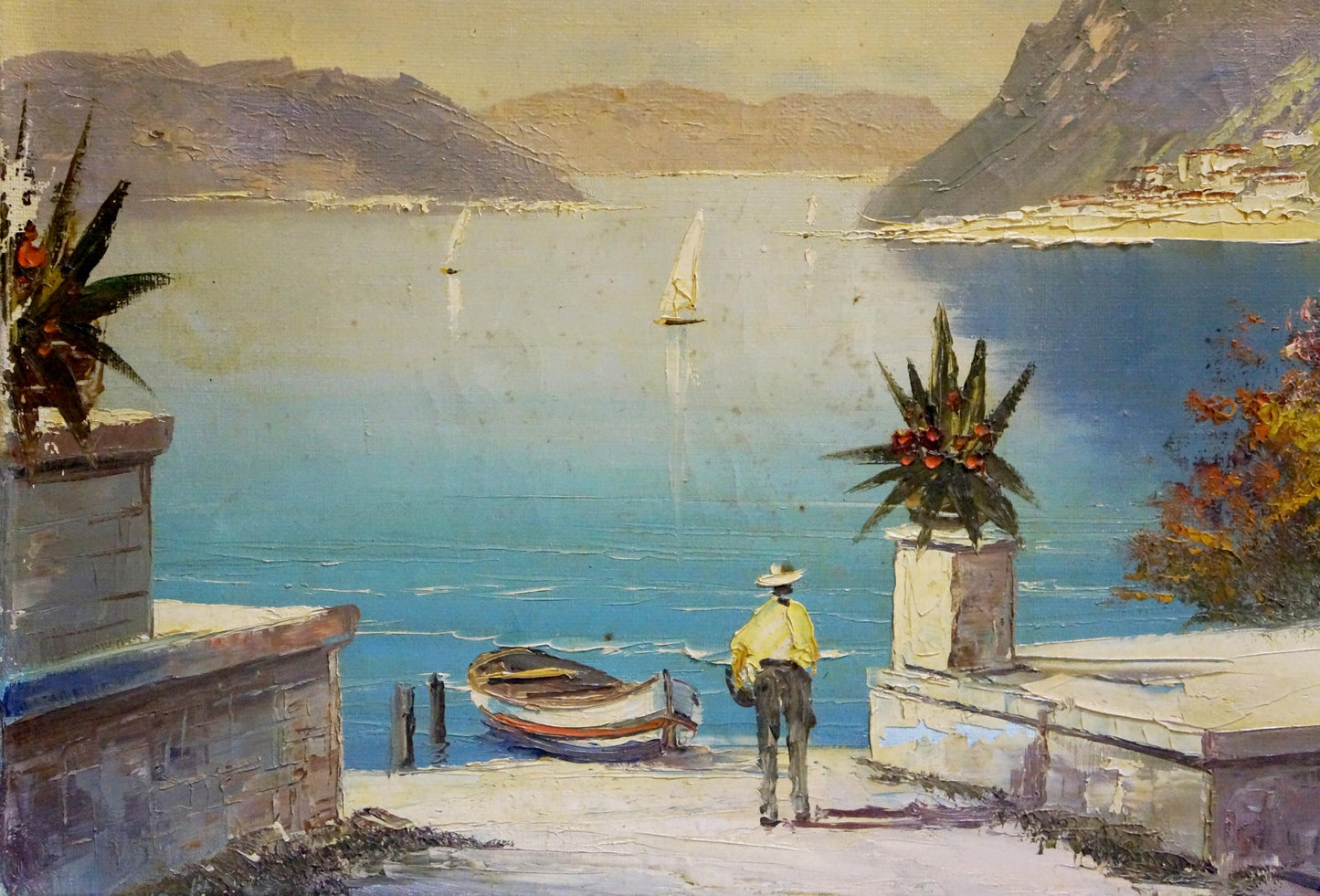 Oil painting At the resort
