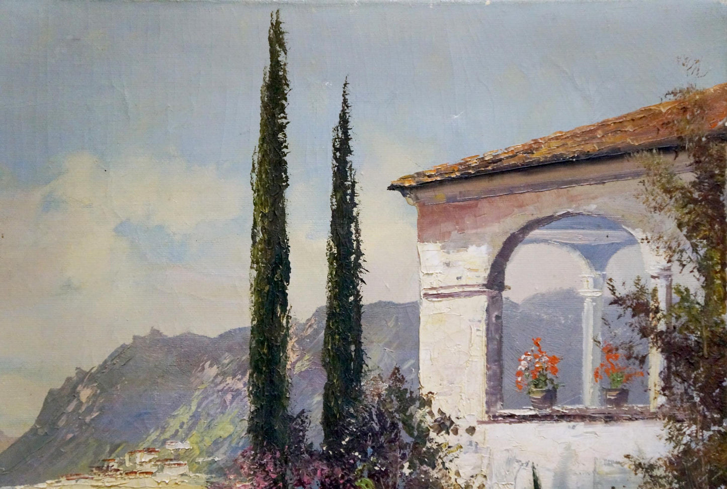 Oil painting At the resort
