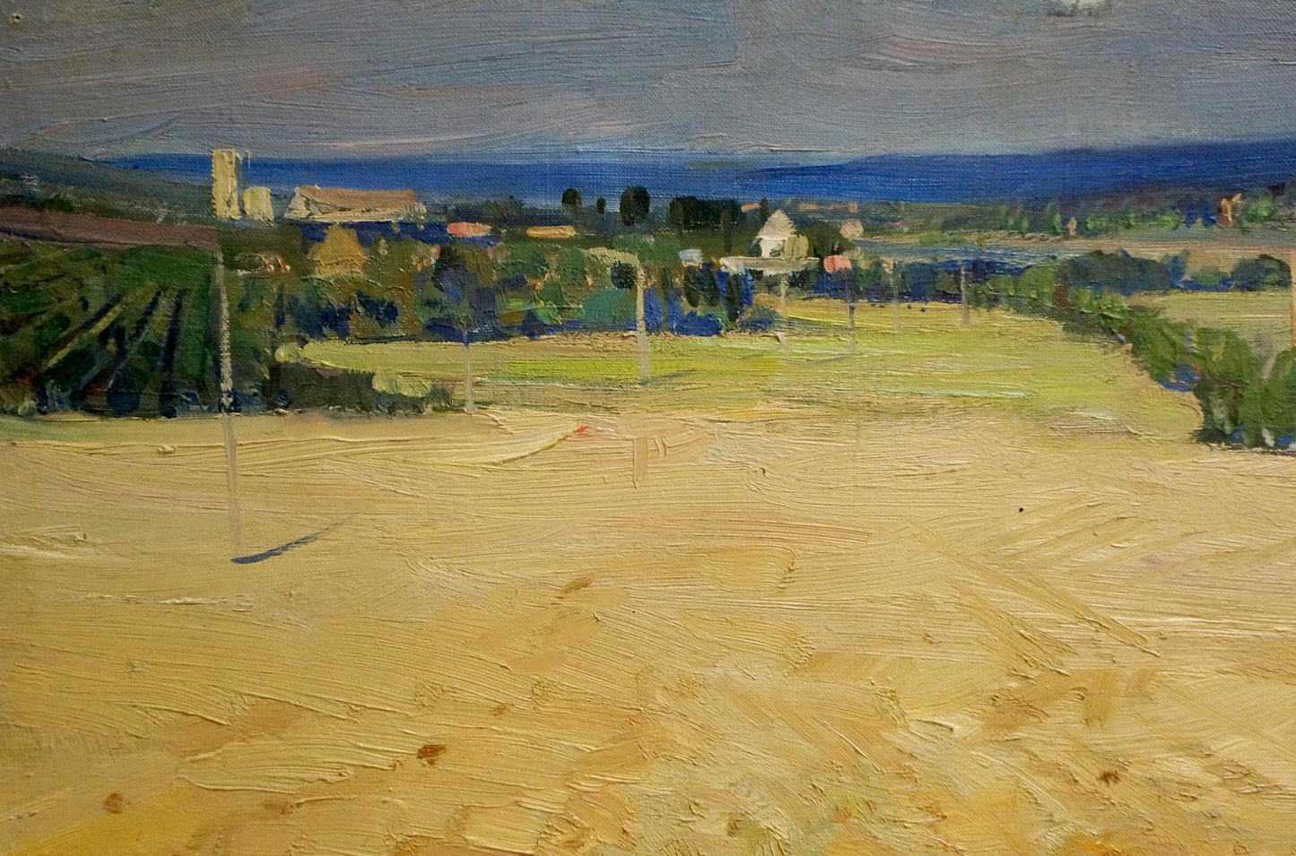 Oil painting Wheat field