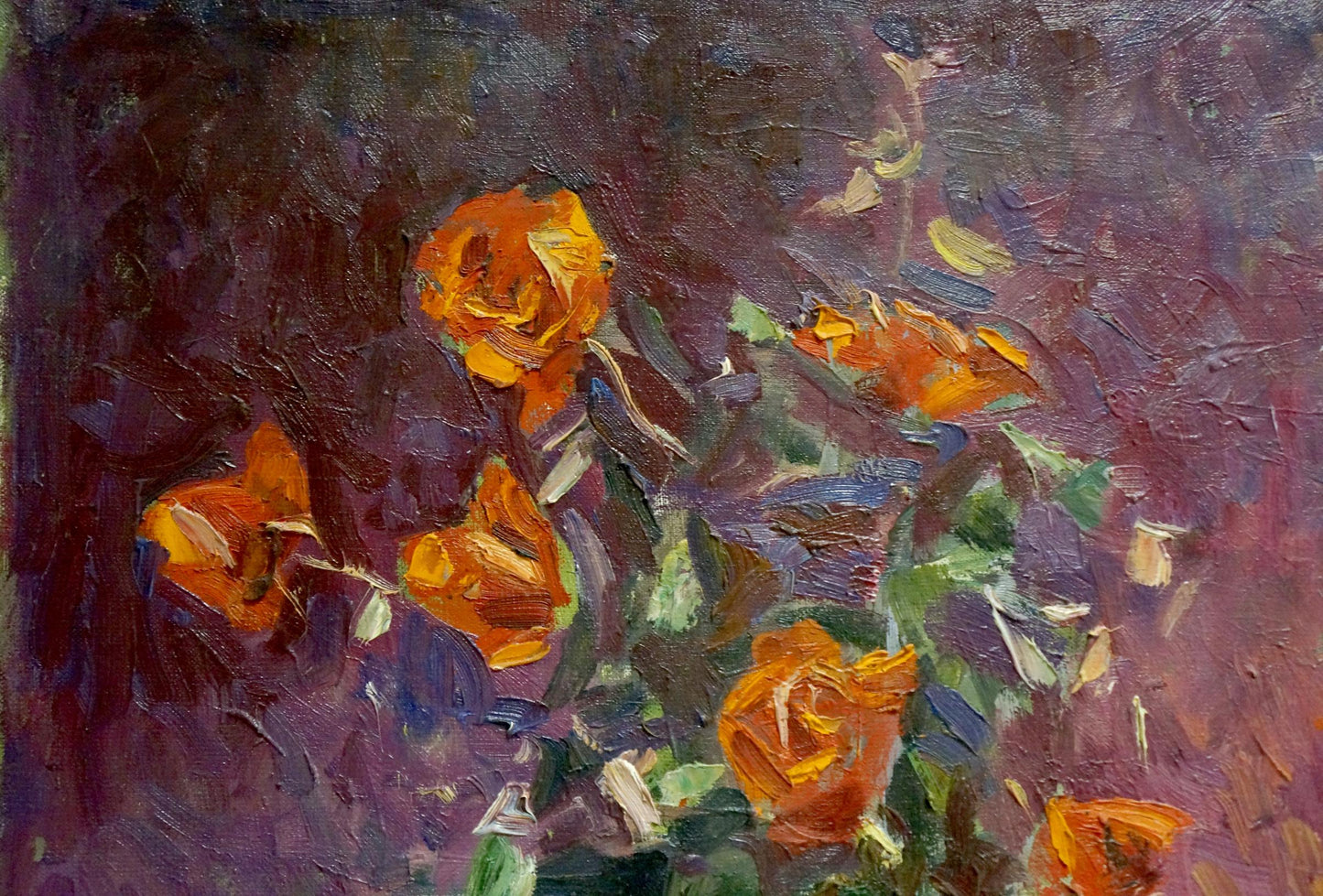Oil painting Red roses Malyarenko Igor Alekseevich
