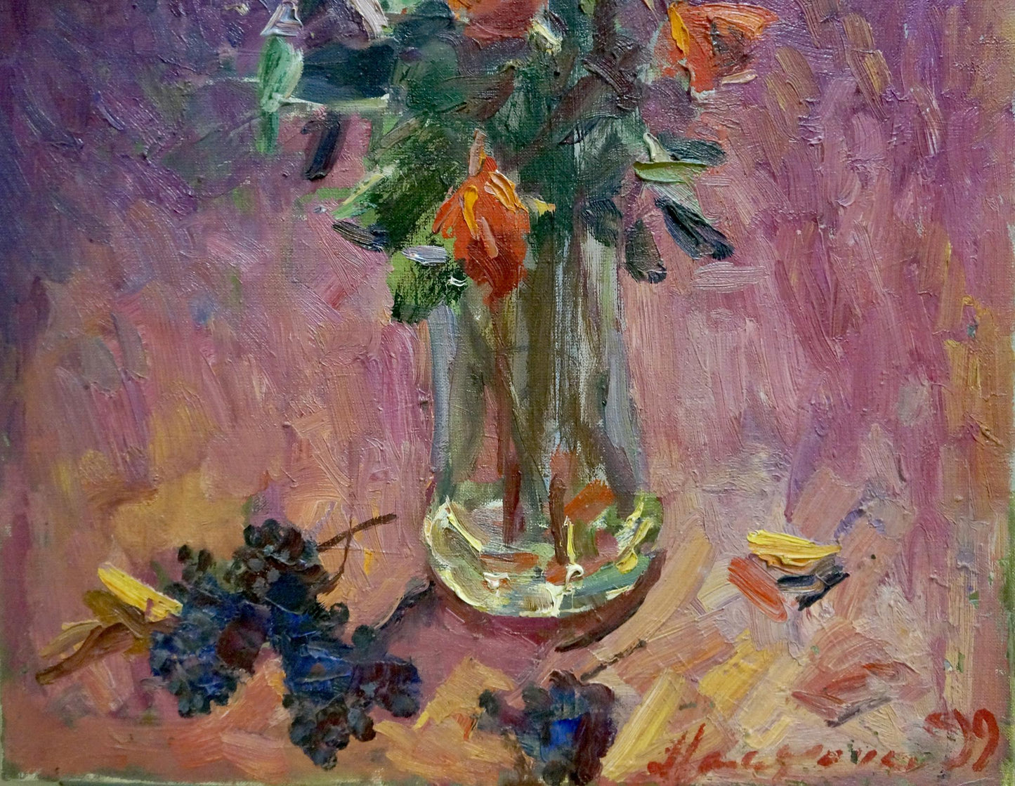 Oil painting Red roses Malyarenko Igor Alekseevich