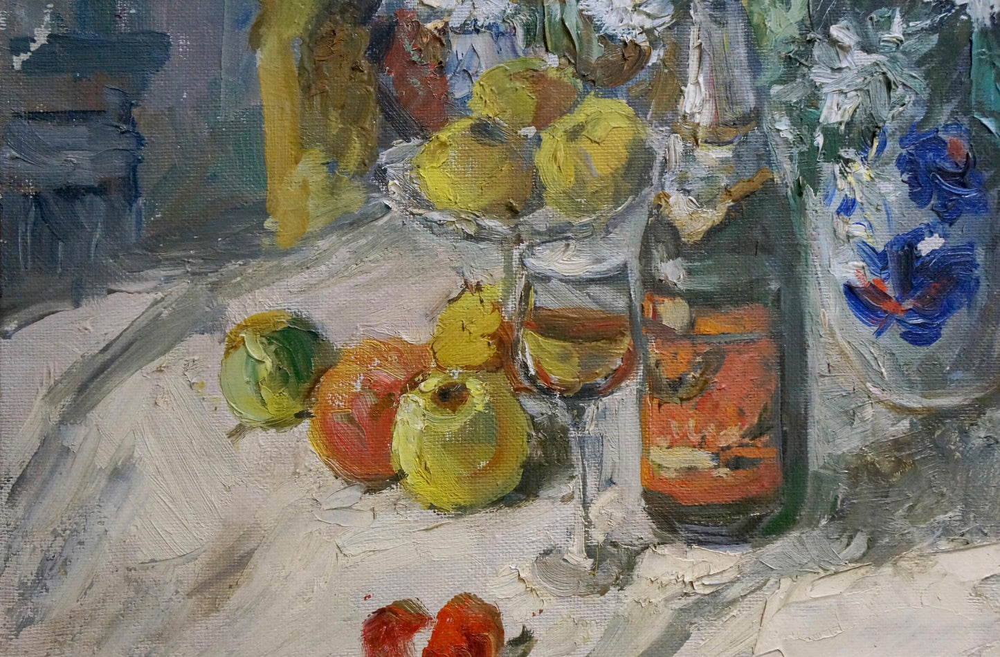 Oil painting Anniversary Still Life I. Olishevich