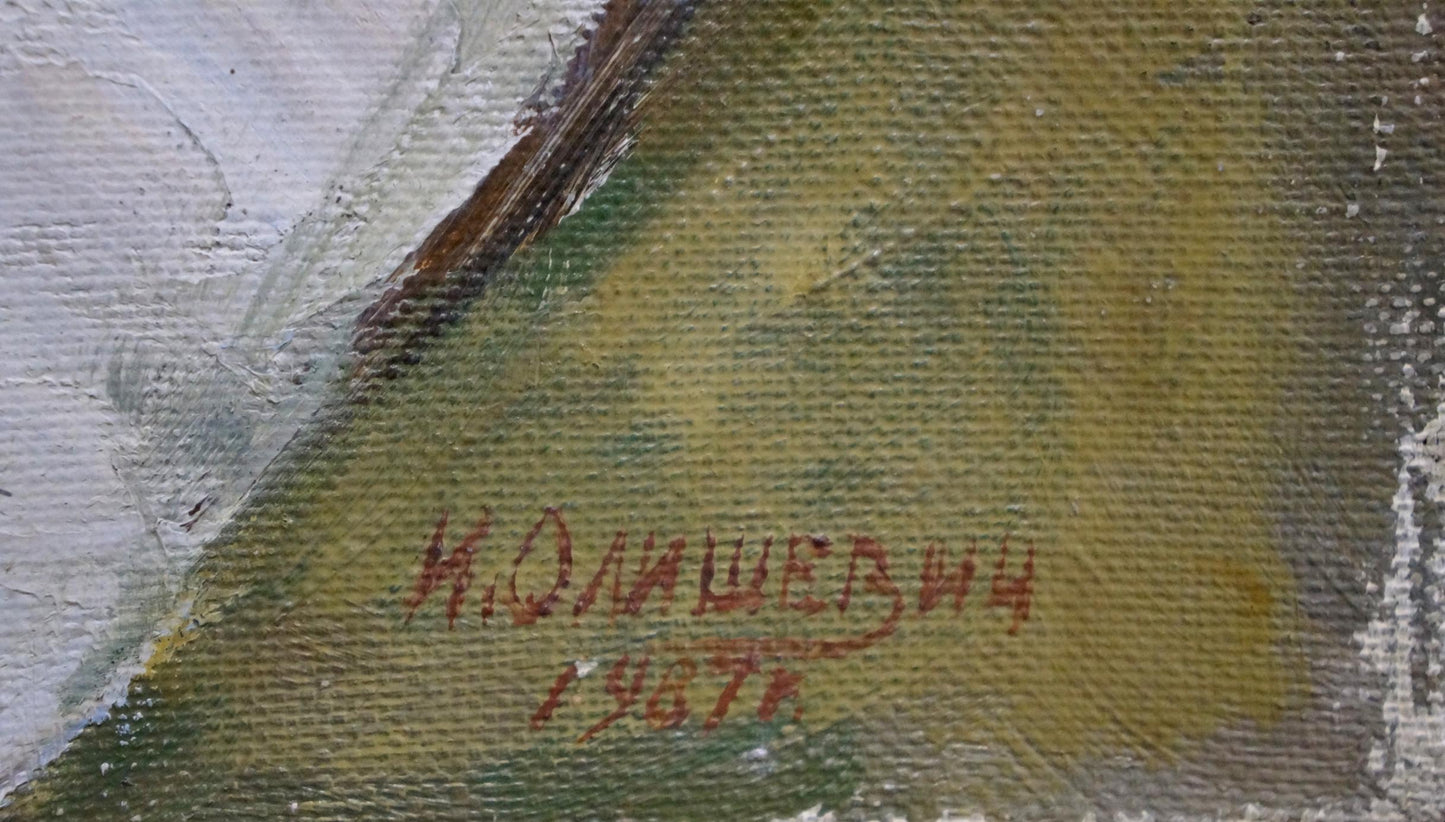 Oil painting Anniversary Still Life I. Olishevich