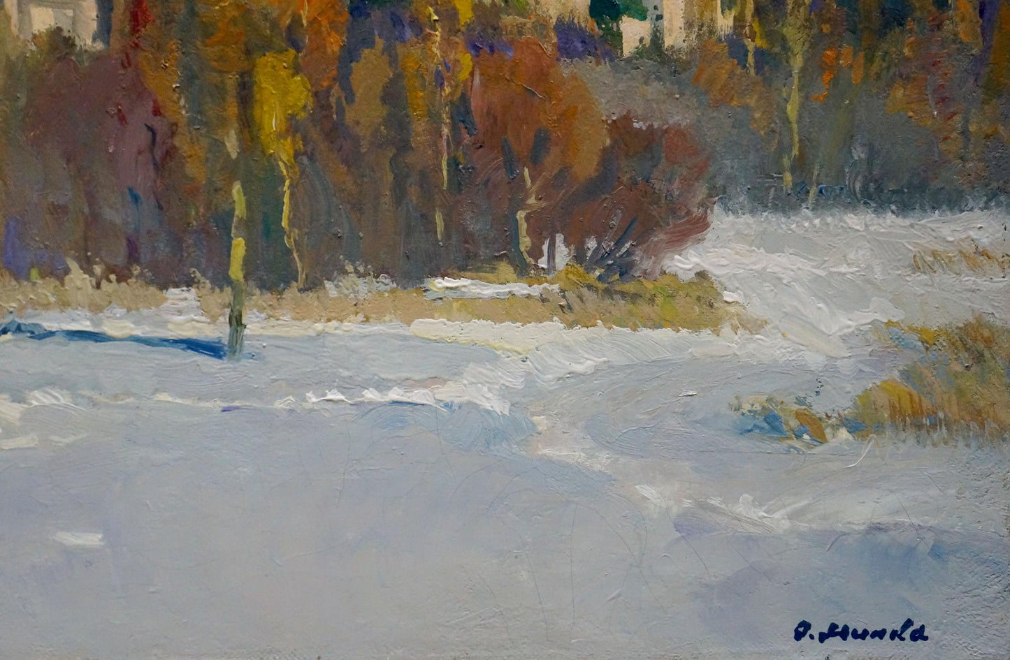 Oil painting Landscape with churches Minka Alexander Fedorovich