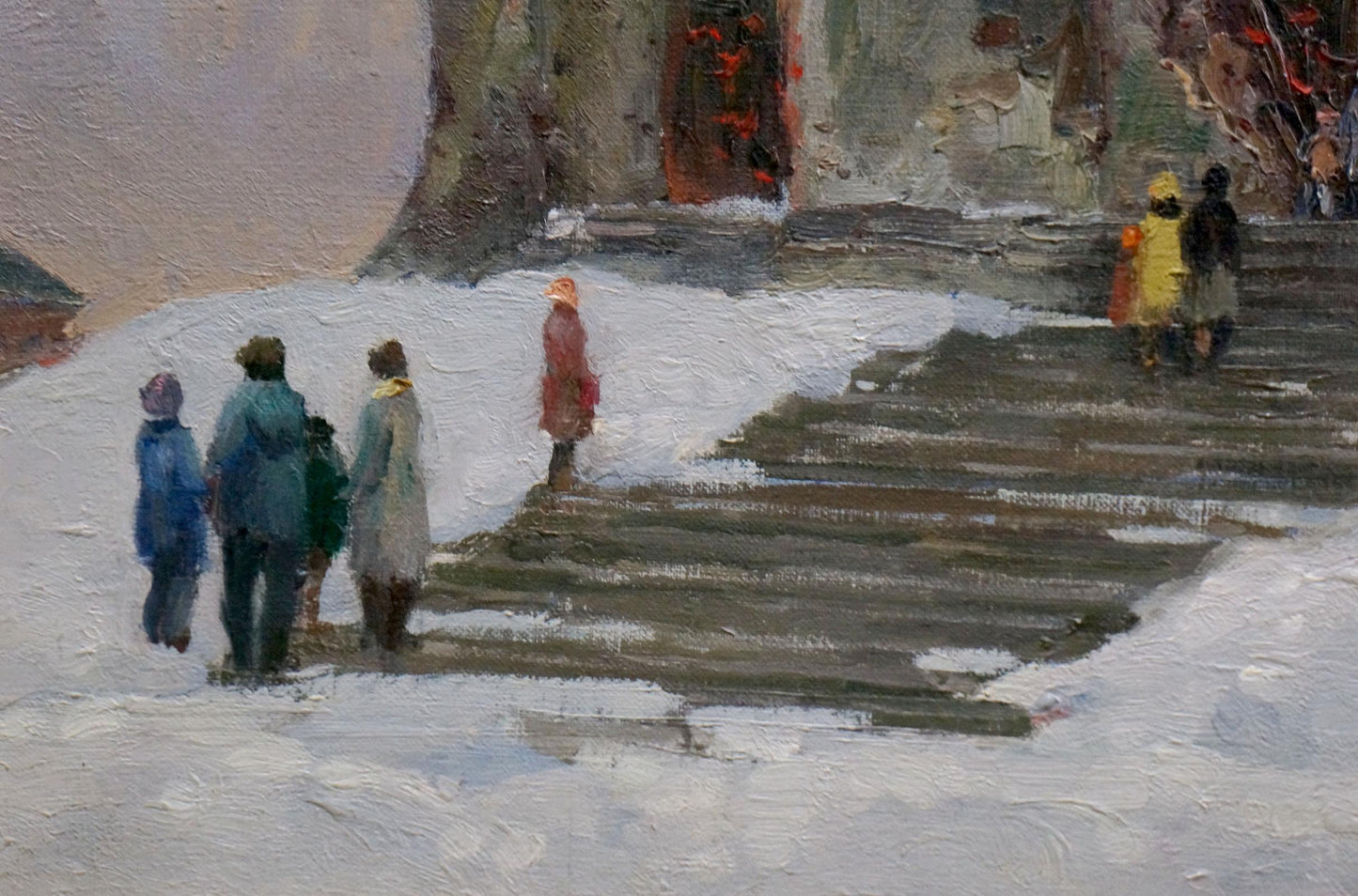 Oil painting Winter landscape Minka Alexander Fedorovich