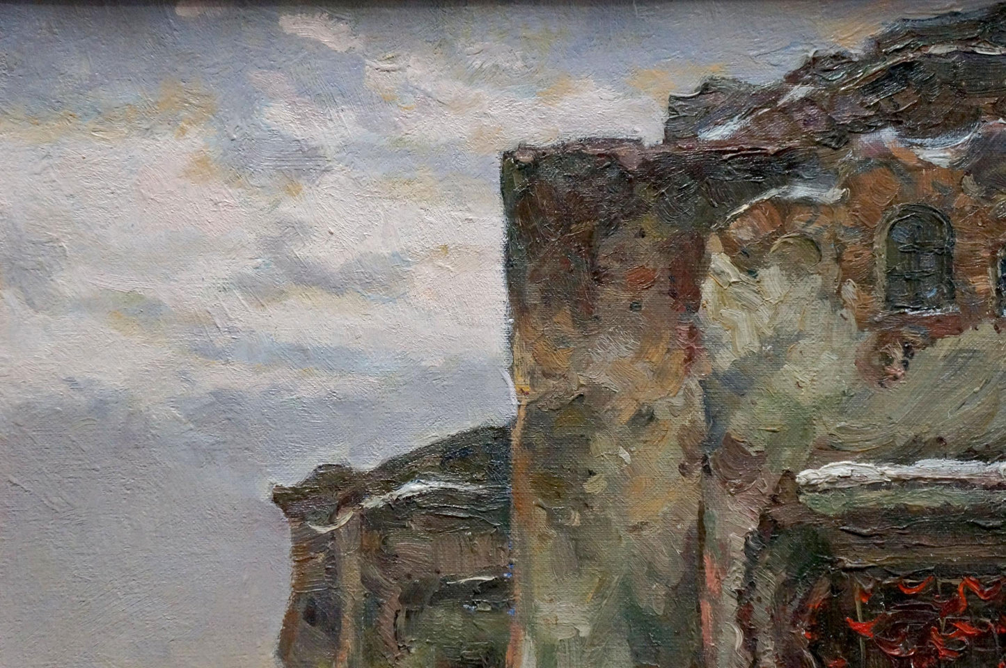 Oil painting Winter landscape Minka Alexander Fedorovich