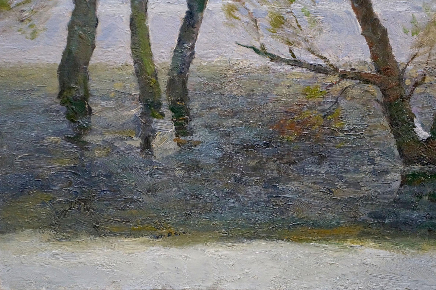 Oil painting In March Minka Alexander Fedorovich
