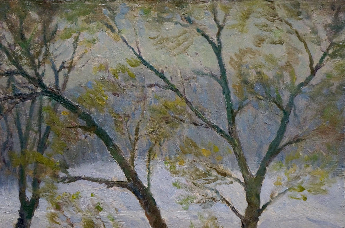 Oil painting In March Minka Alexander Fedorovich