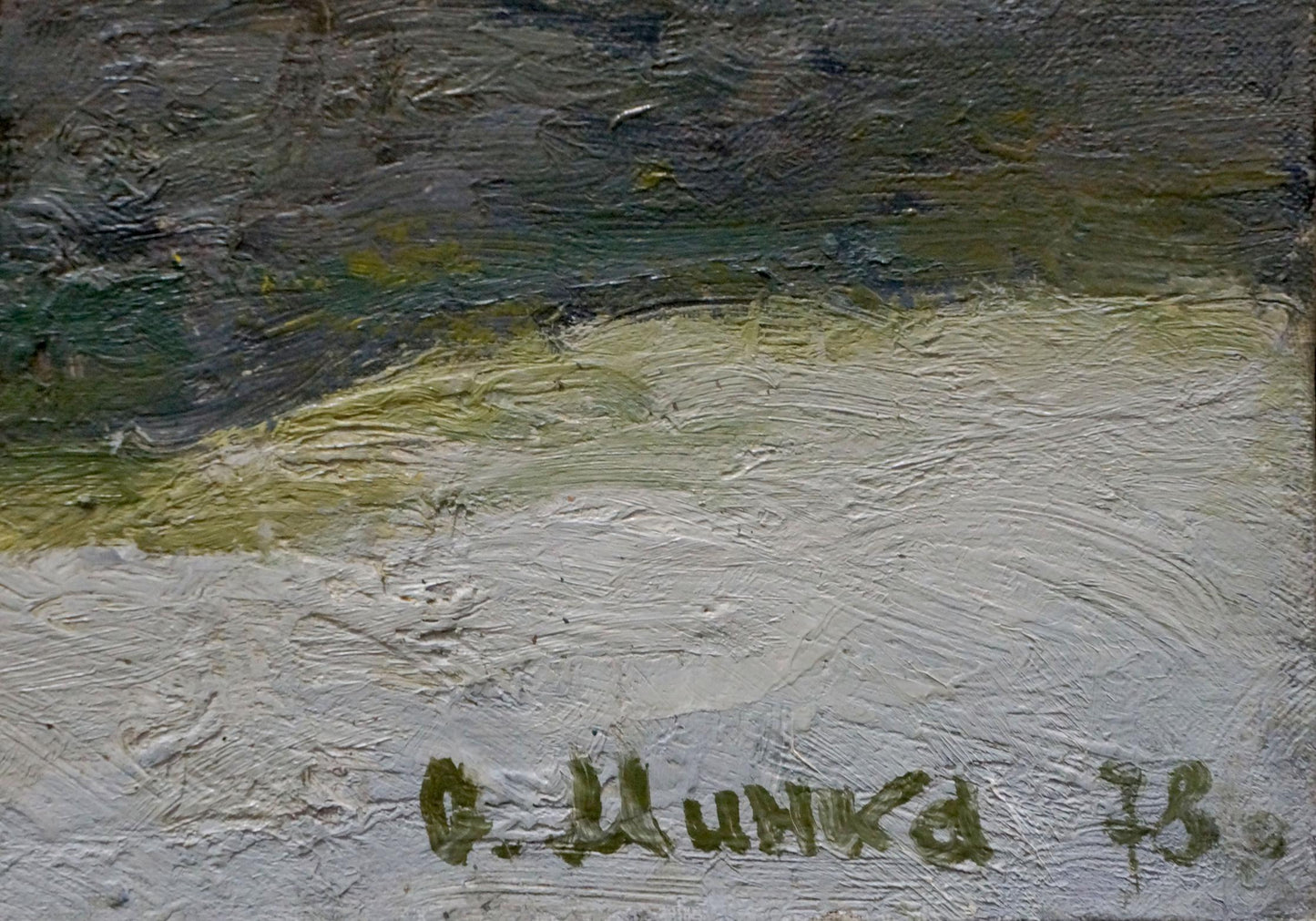 Oil painting In March Minka Alexander Fedorovich