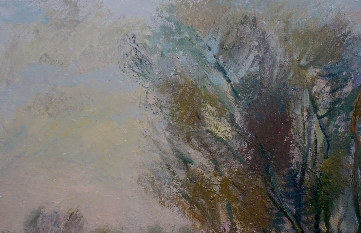Oil painting Near the river Minka Alexander Fedorovich