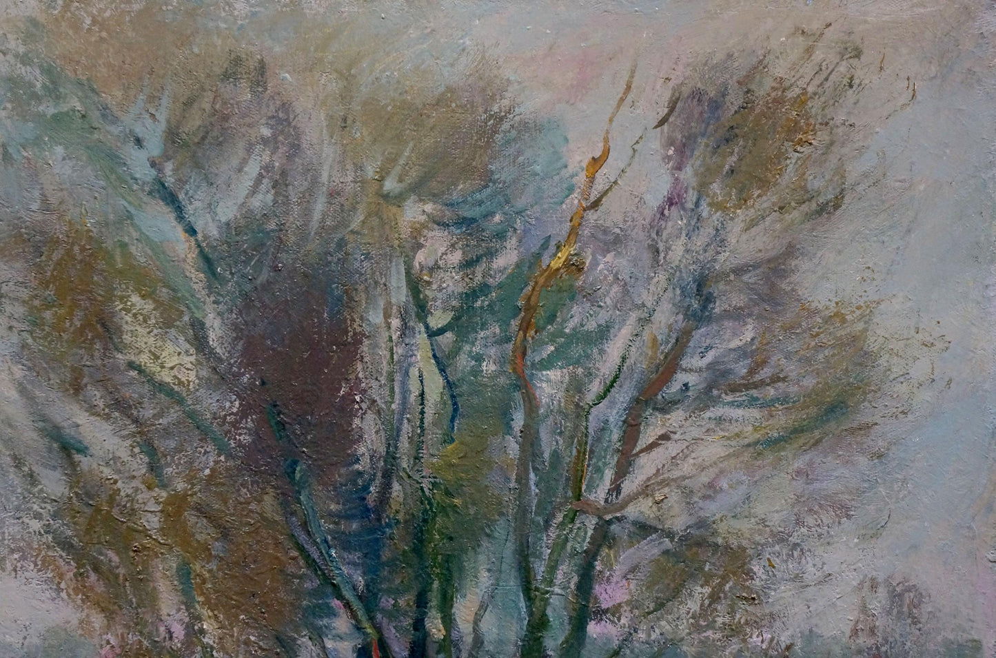 Oil painting Near the river Minka Alexander Fedorovich