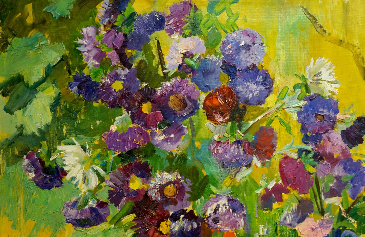 Oil painting Flowers and sweets Polyakova Lyudmila Valentinovna