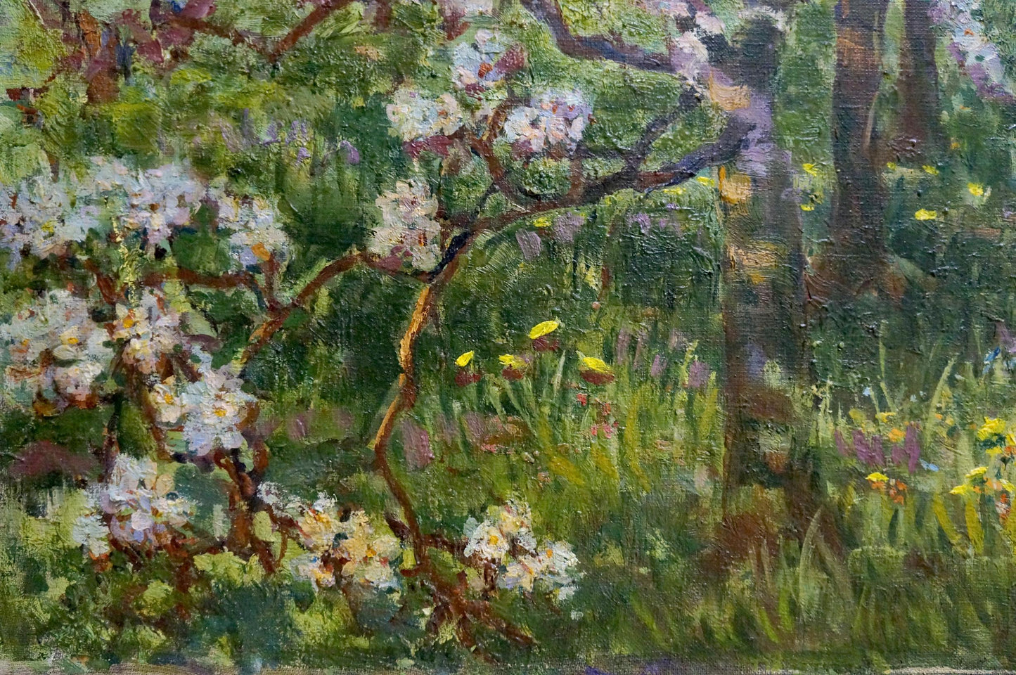 Oil painting Tree blooms Yanchak Elena Vaclavovna