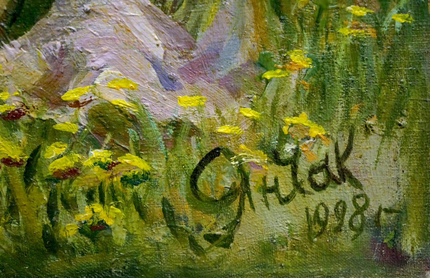 Oil painting Tree blooms Yanchak Elena Vaclavovna