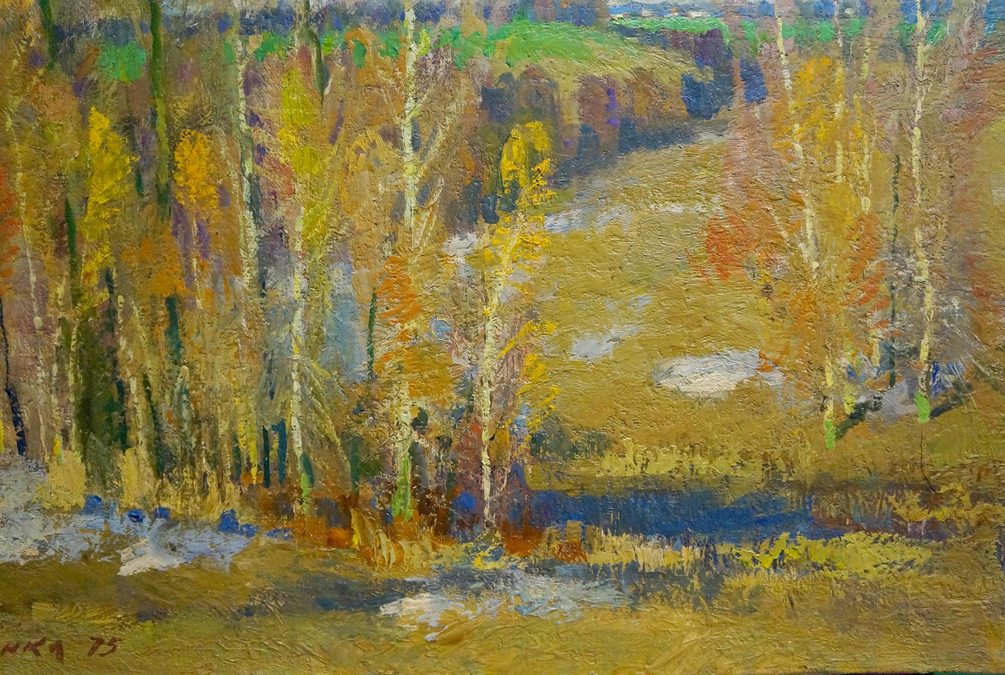 Oil painting After winter Mynka Alexander Fedorovich