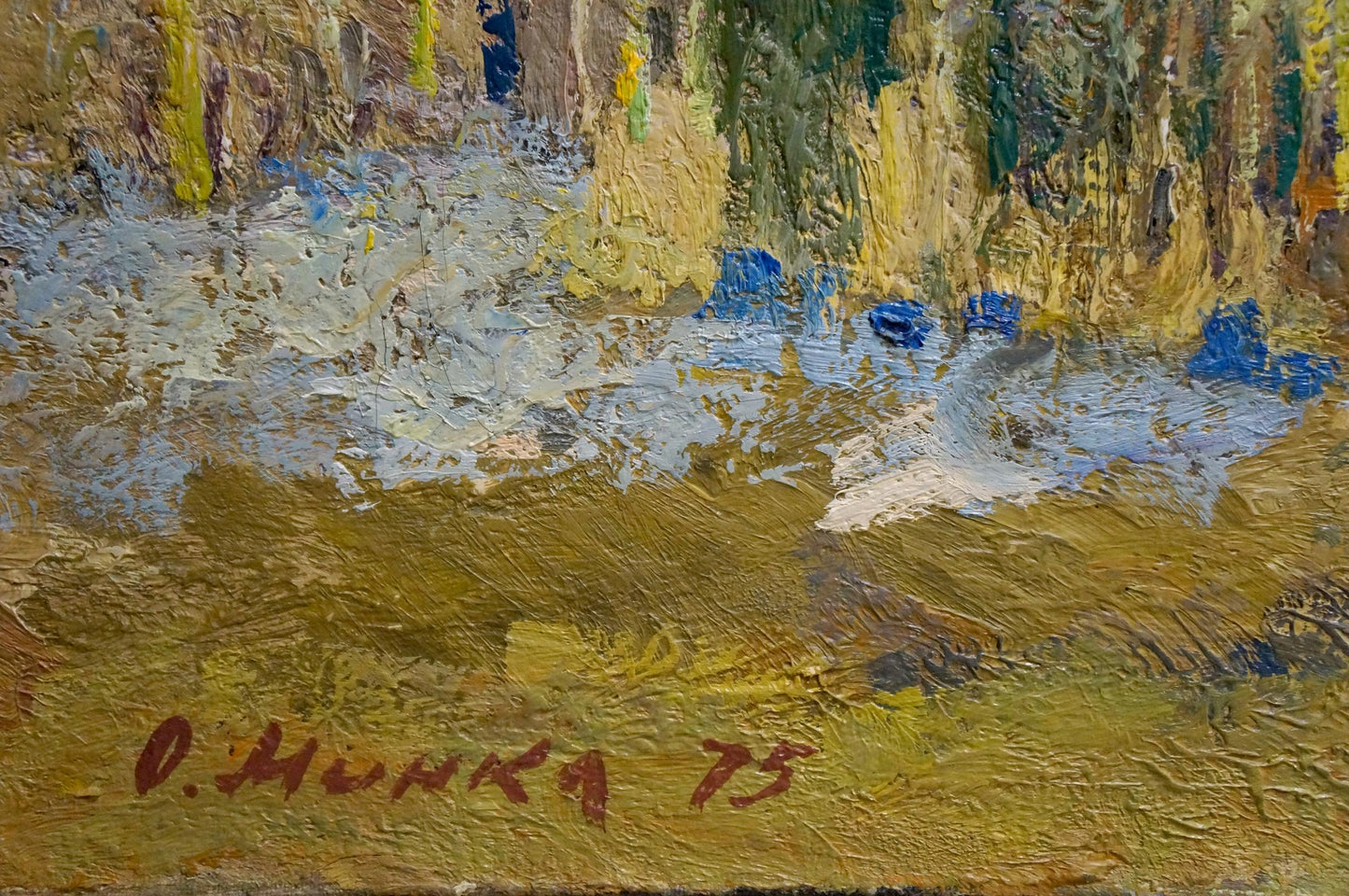 Oil painting After winter Mynka Alexander Fedorovich