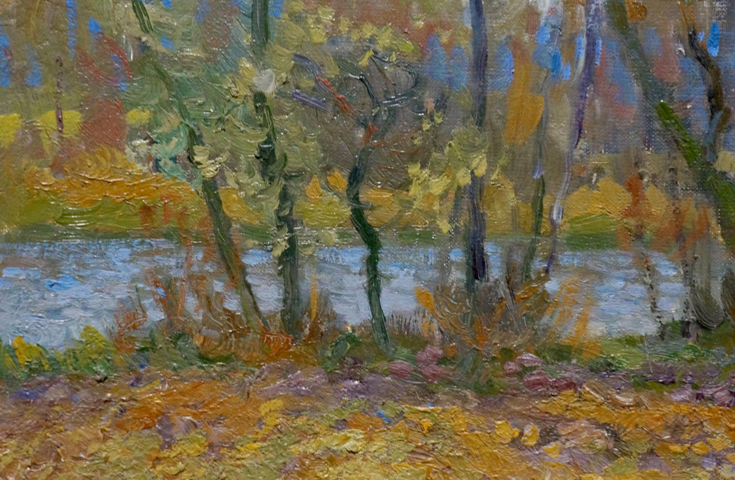Oil painting Autumn landscape Alexander Minka