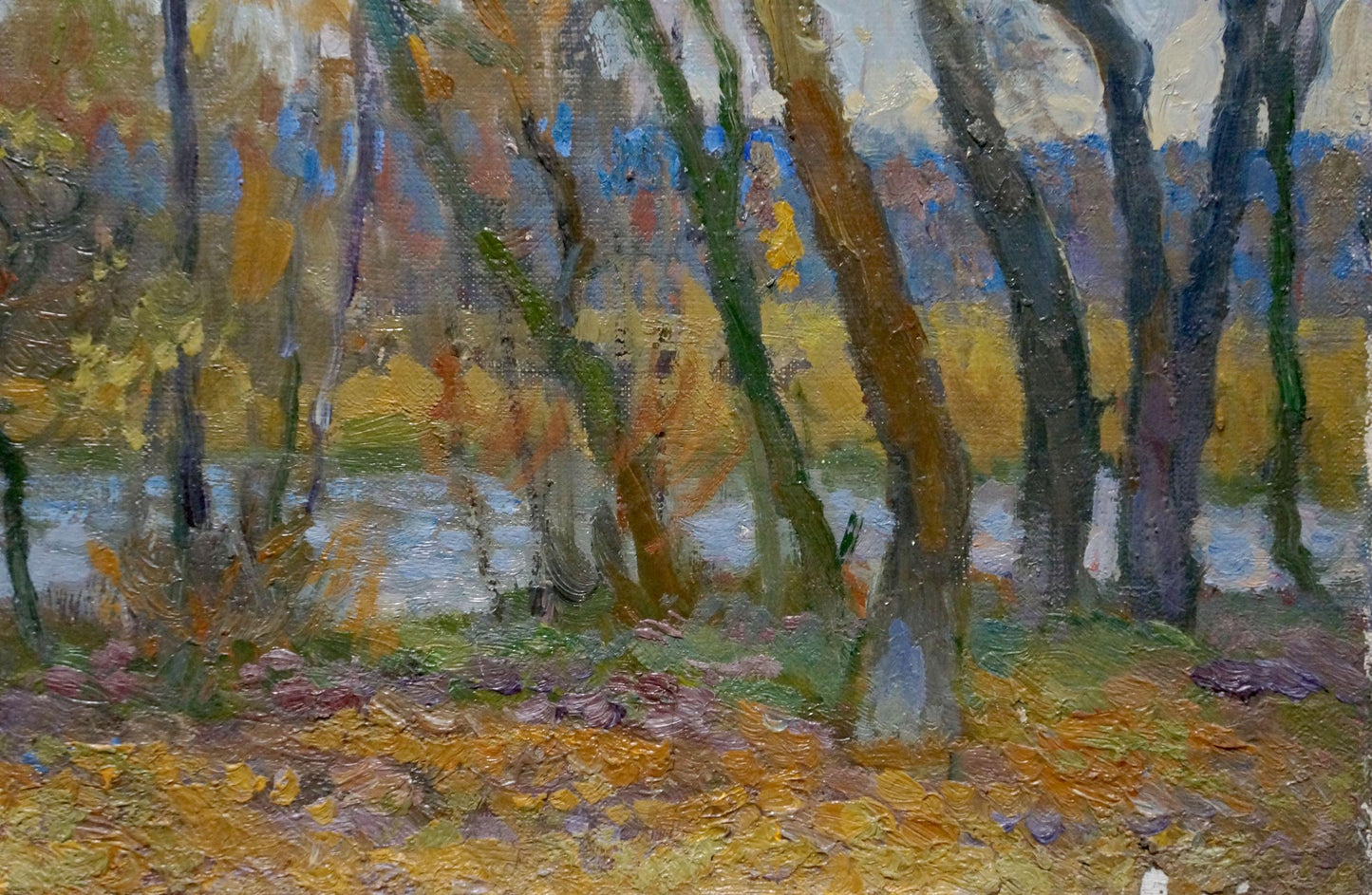 Oil painting Autumn landscape Alexander Minka