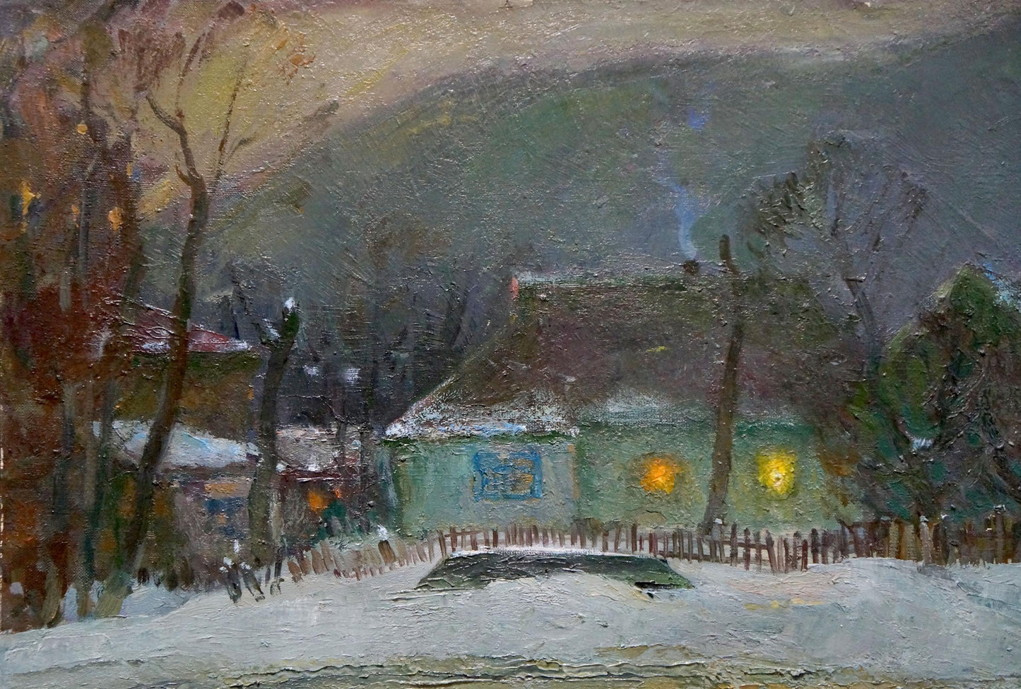 Oil painting Winter's tale Minka Alexander Fedorovich