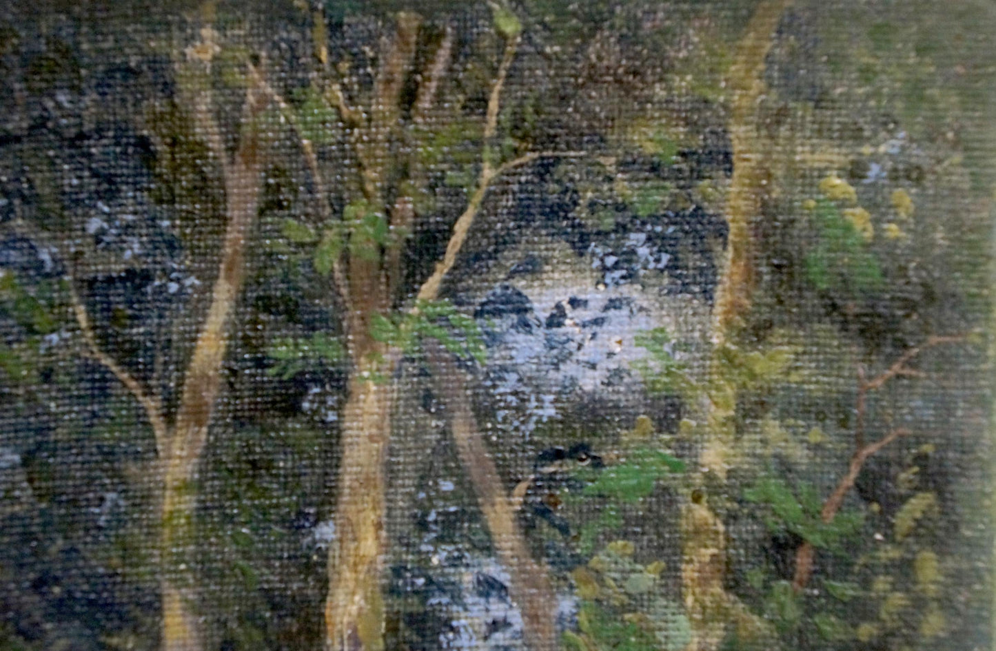 Oil painting Forest landscape Efim Efimovich Volkov