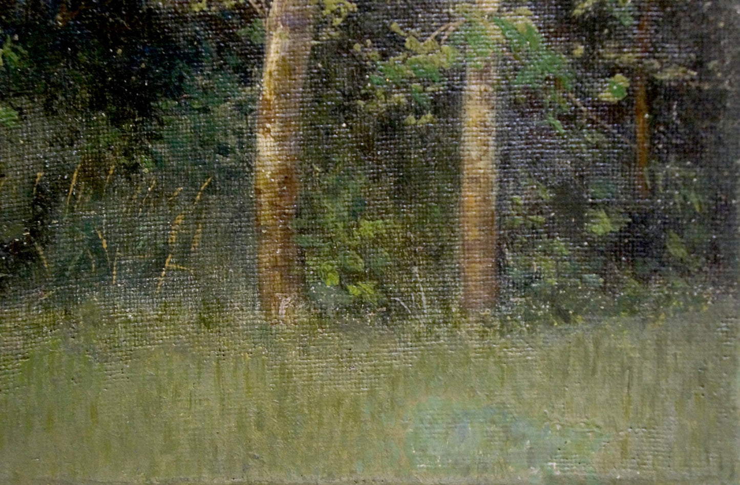 Oil painting Forest landscape Efim Efimovich Volkov