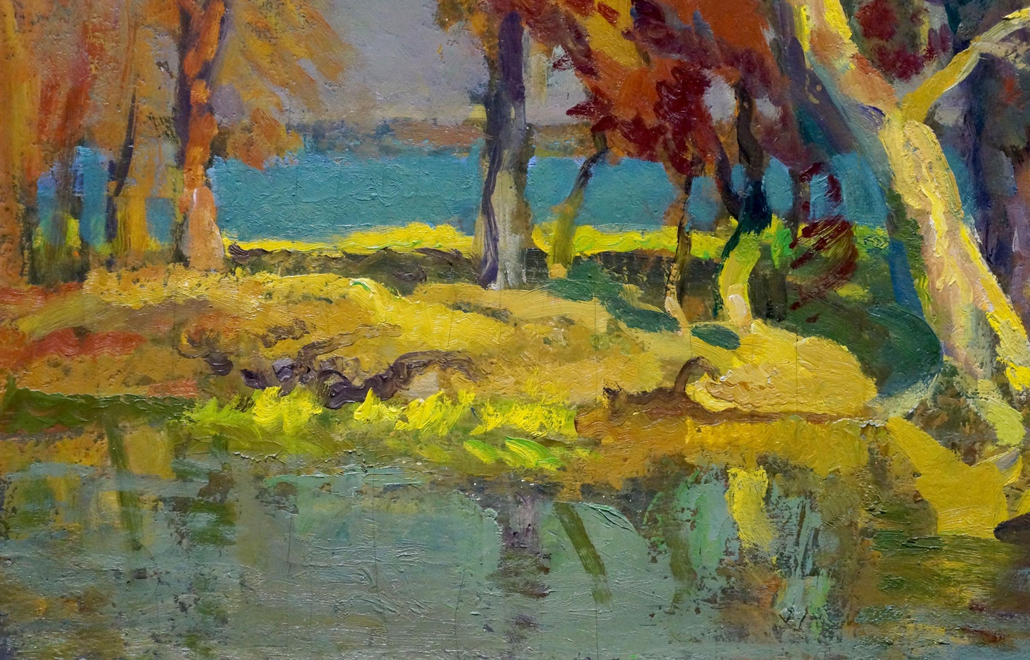 Oil painting Gold autumn Minka Alexander Fedorovich