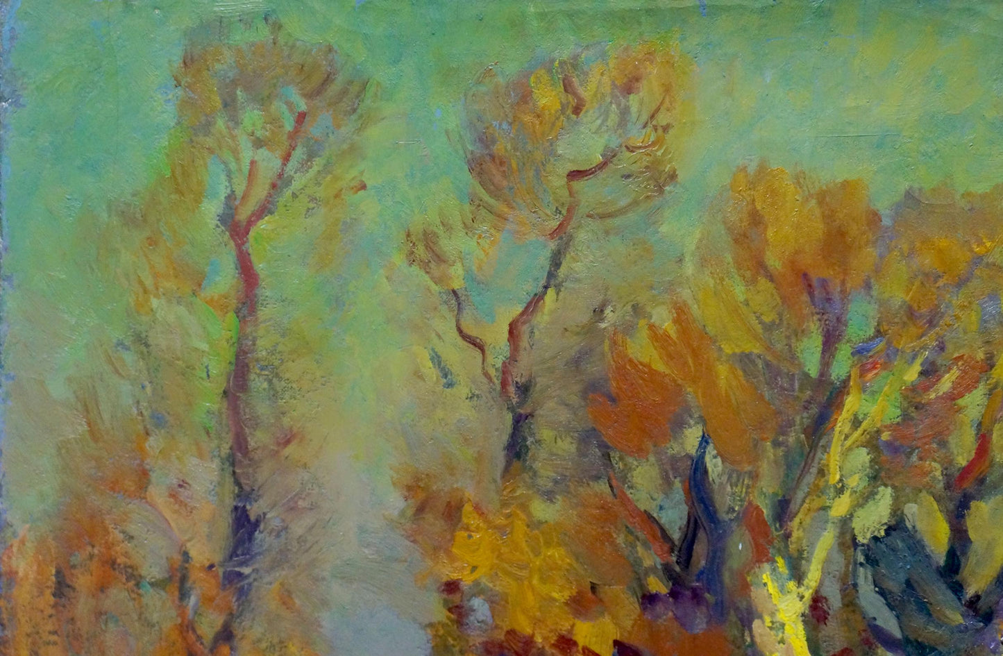 Oil painting Gold autumn Minka Alexander Fedorovich