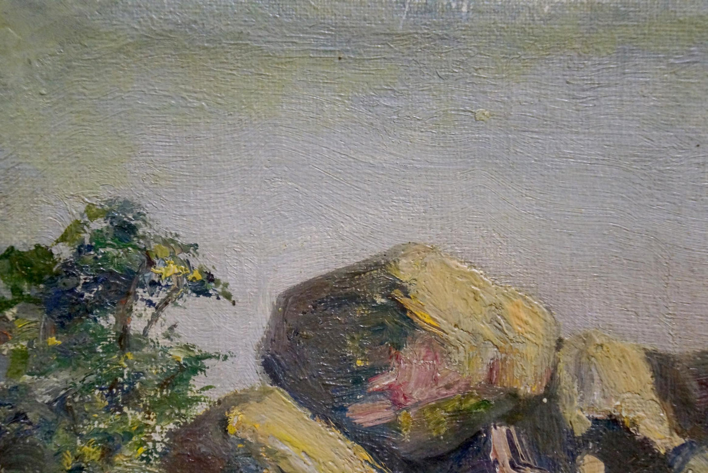 Oil painting Off the coast Paul Christiaan Poll