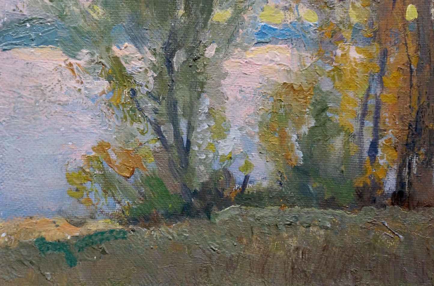 Oil painting Sudden autumn Alexander Minka