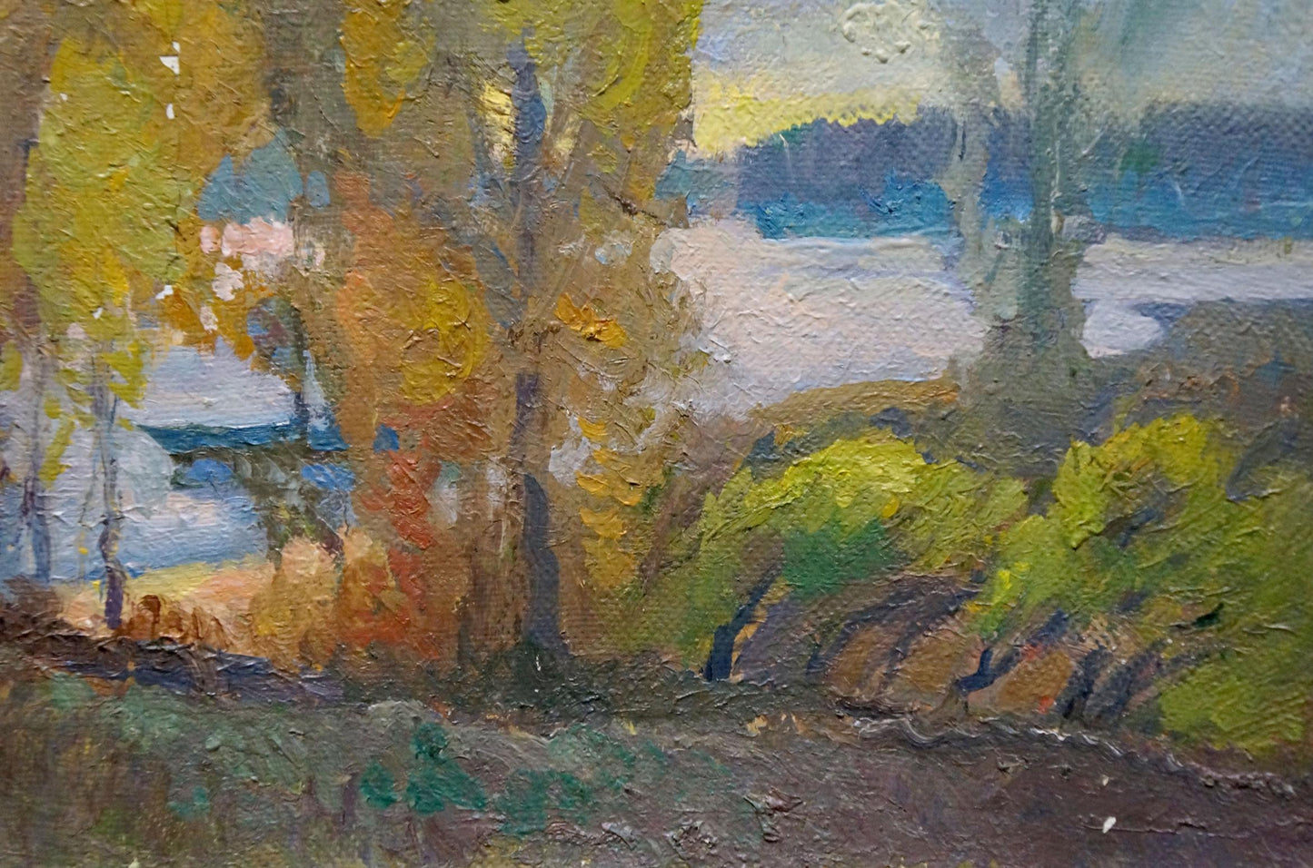 Oil painting Sudden autumn Alexander Minka