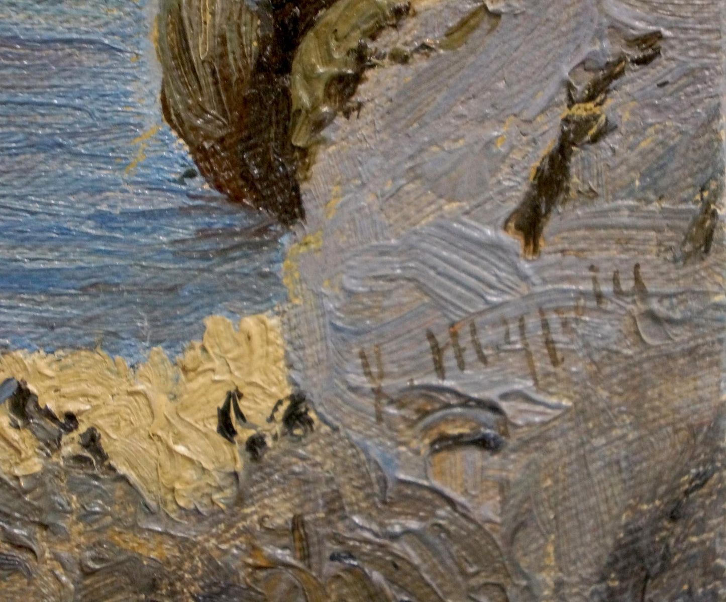 Oil painting Off the coast Paul Christiaan Bos