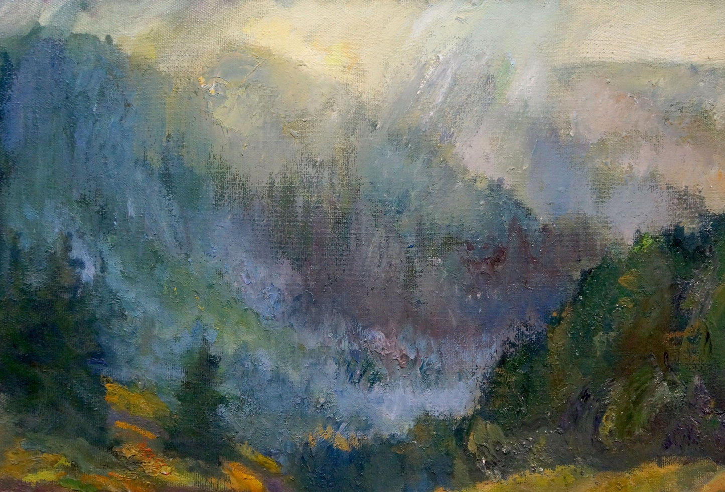 Oil painting Road to the forest Minka Alexander Fedorovich
