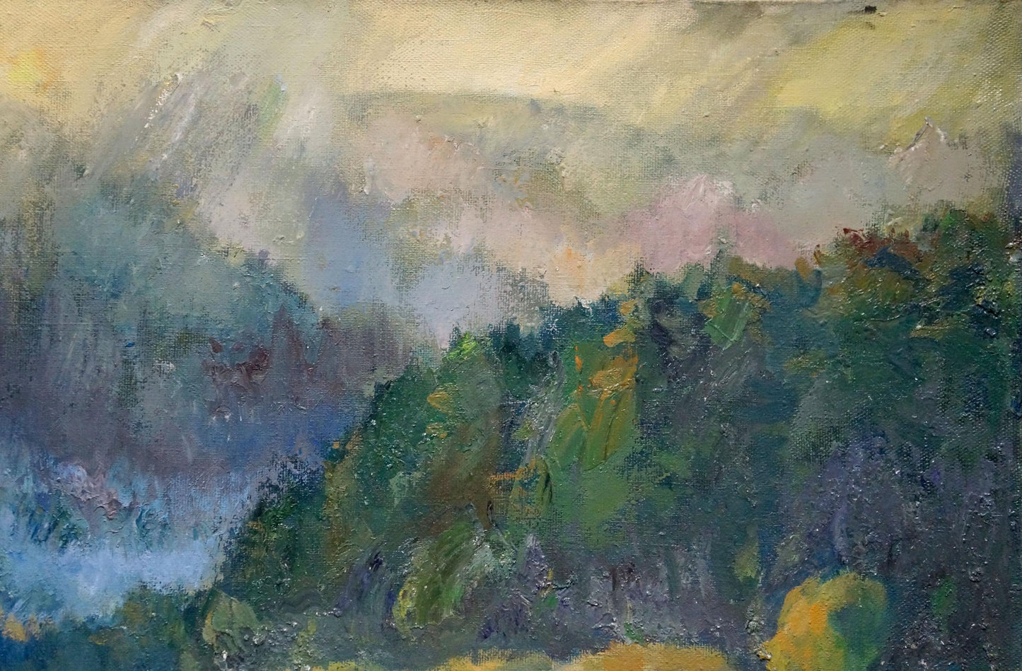 Oil painting Road to the forest Minka Alexander Fedorovich