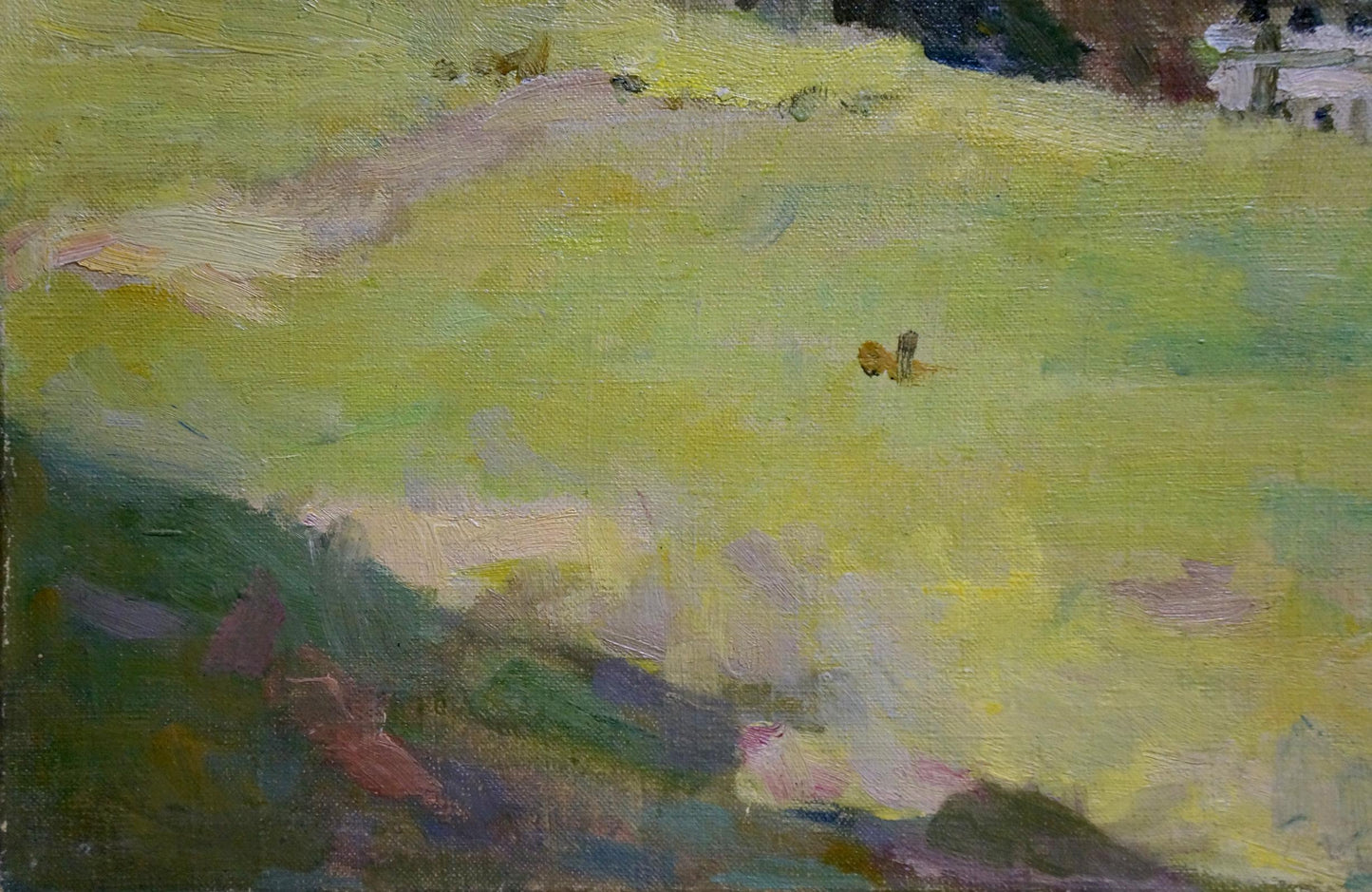 Oil painting View of the village Bozhi Mikhail Mikhailovich
