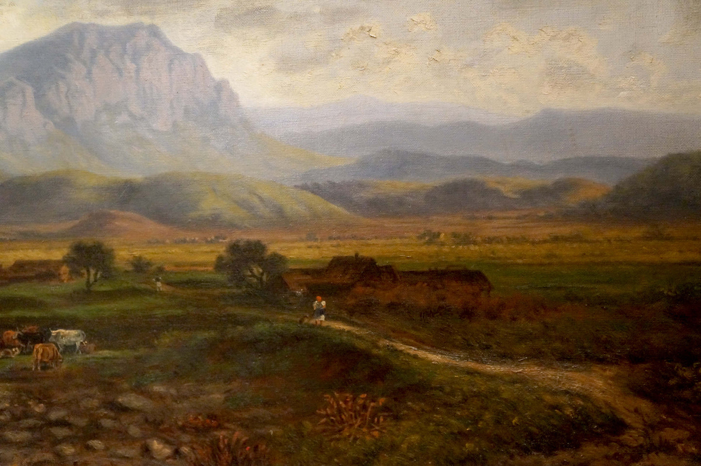 Oil painting Natural landscape F. W. Nickel