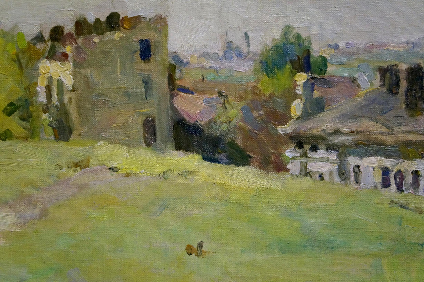 Oil painting View of the village Bozhi Mikhail Mikhailovich