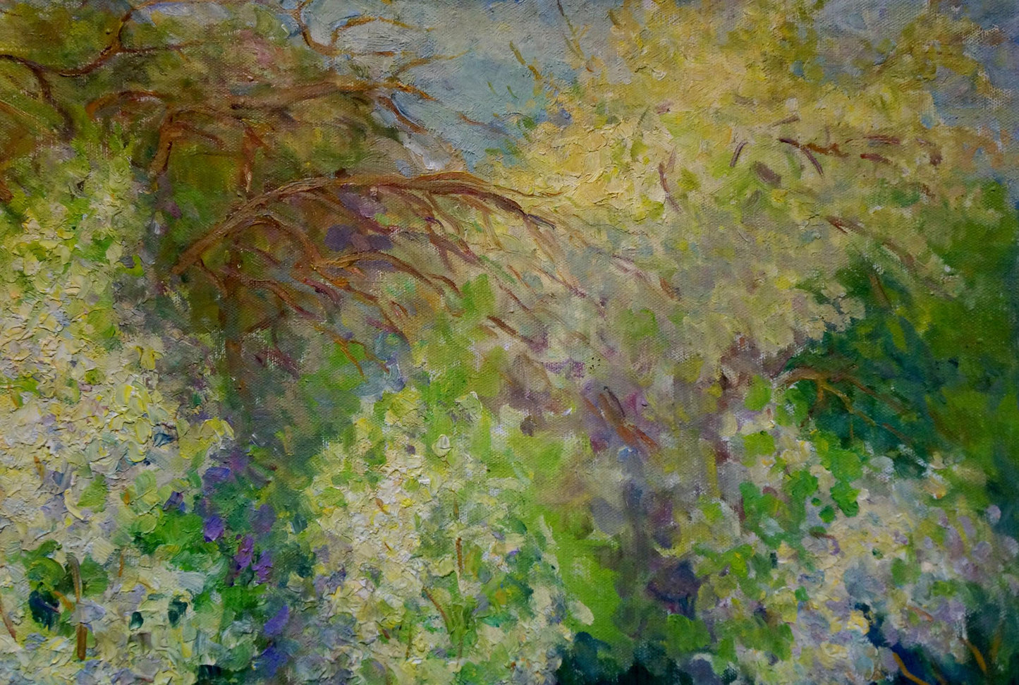 Oil painting The garden has blossomed Galkun Tatiana Dmitrievna