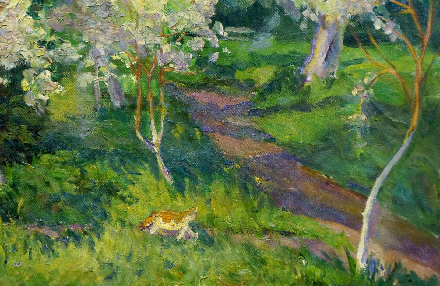 Oil painting The garden has blossomed Galkun Tatiana Dmitrievna