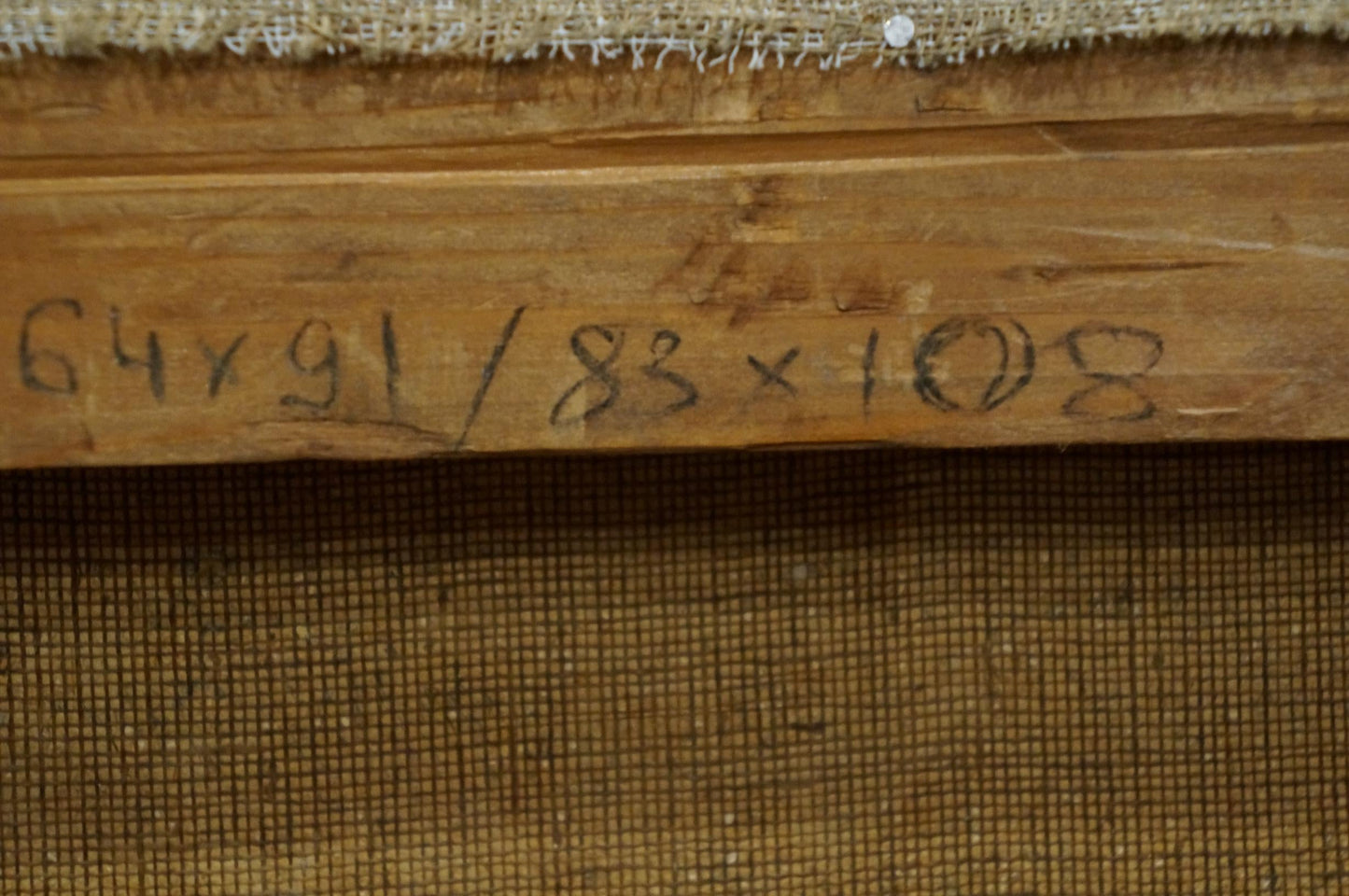 Oil painting Landscape with a market