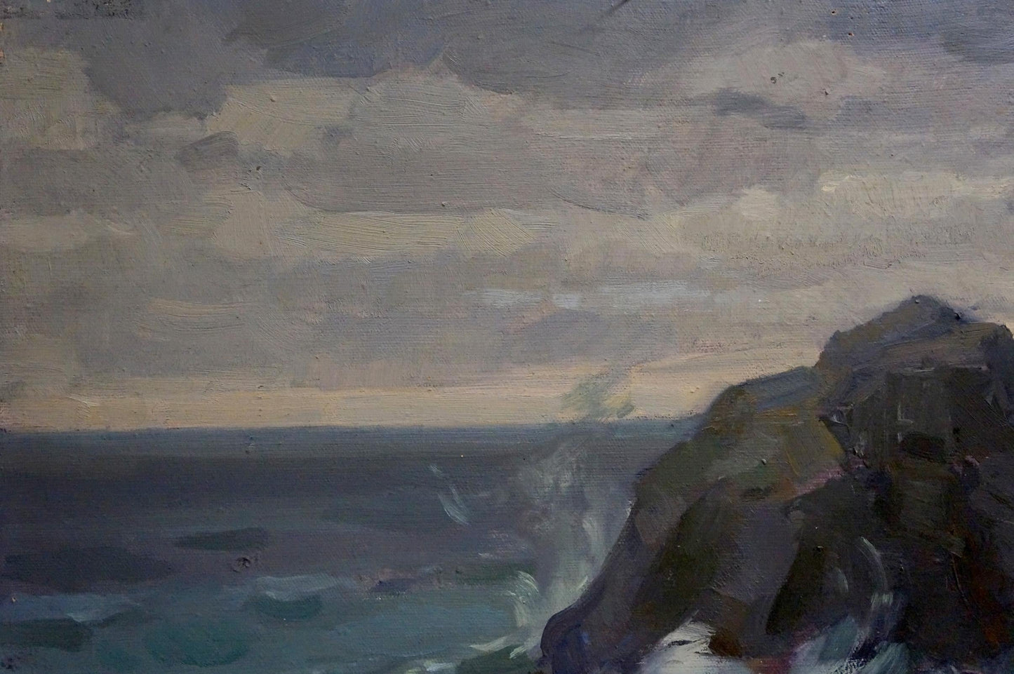 Oil painting Raging sea Puzyr'kov Viktor Grigor'yevich