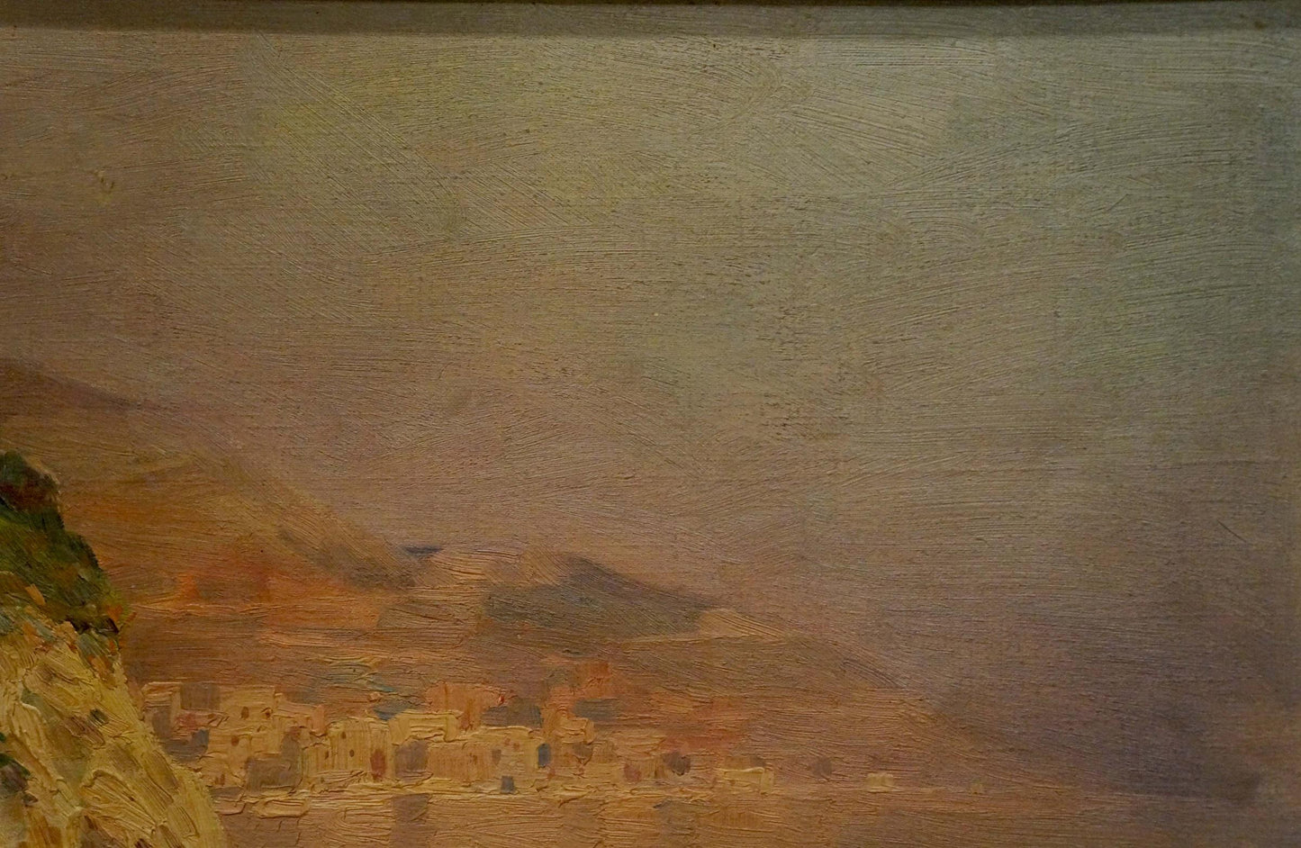 Oil painting Landscape from Greece Fortini A.