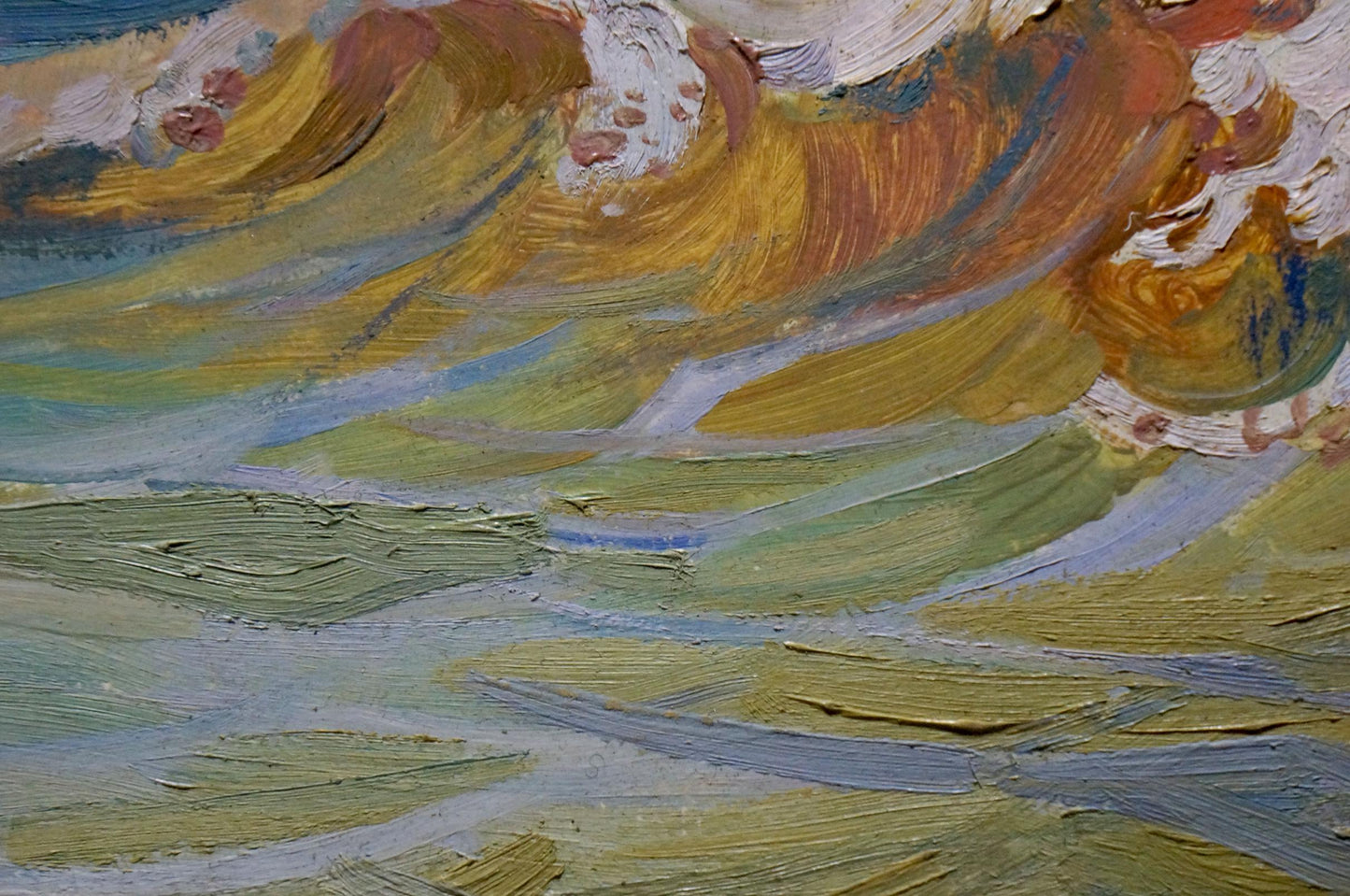 Natalia Vladimirovna Yuzefovich's oil painting captures the serene beauty of the sea