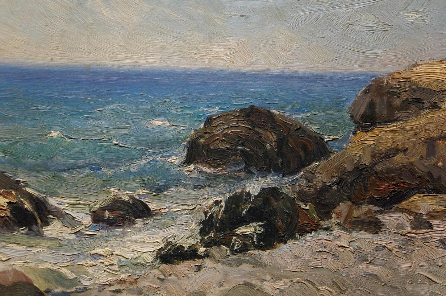 Oil painting Seascape Pyotr Kuzmich Stolyarenko