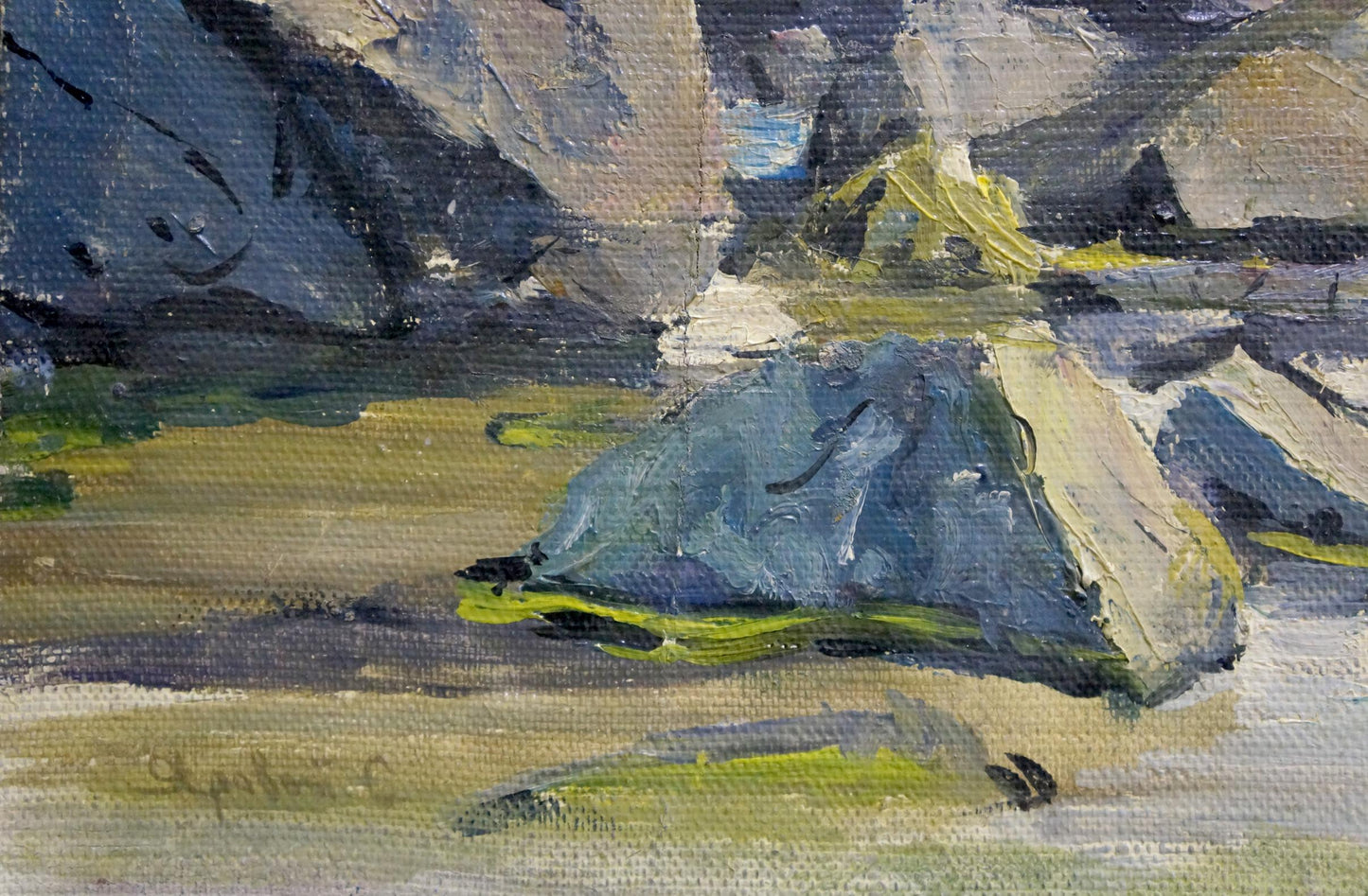 Oil painting Craggy Seashore Stepan Yarovoy