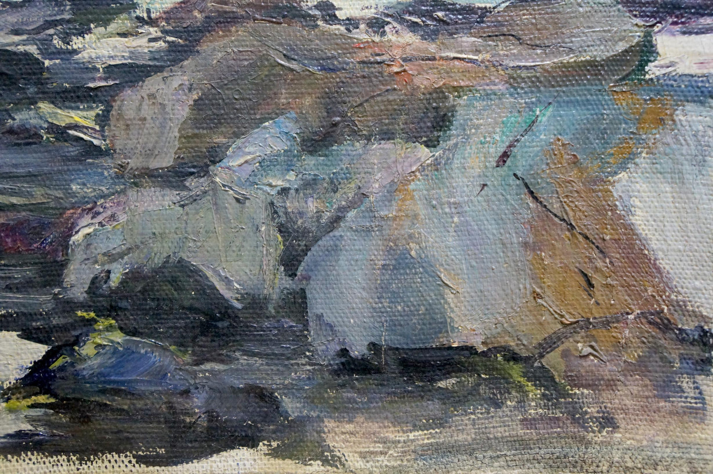 Oil painting Craggy Seashore Stepan Yarovoy