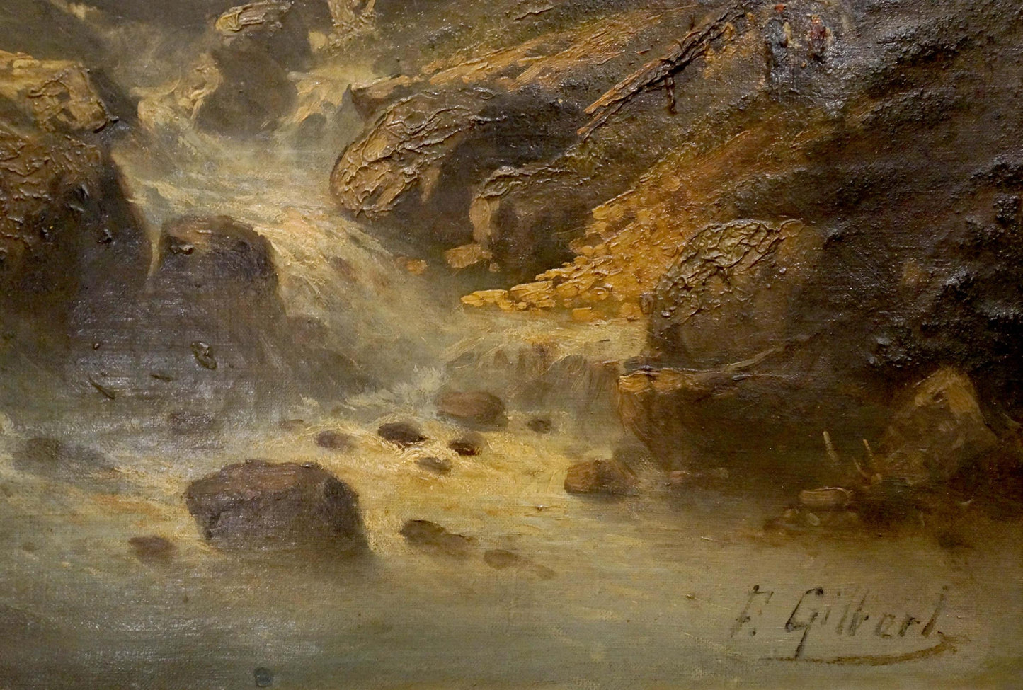 Nature portrayed in an oil painting by Karl Kaufman