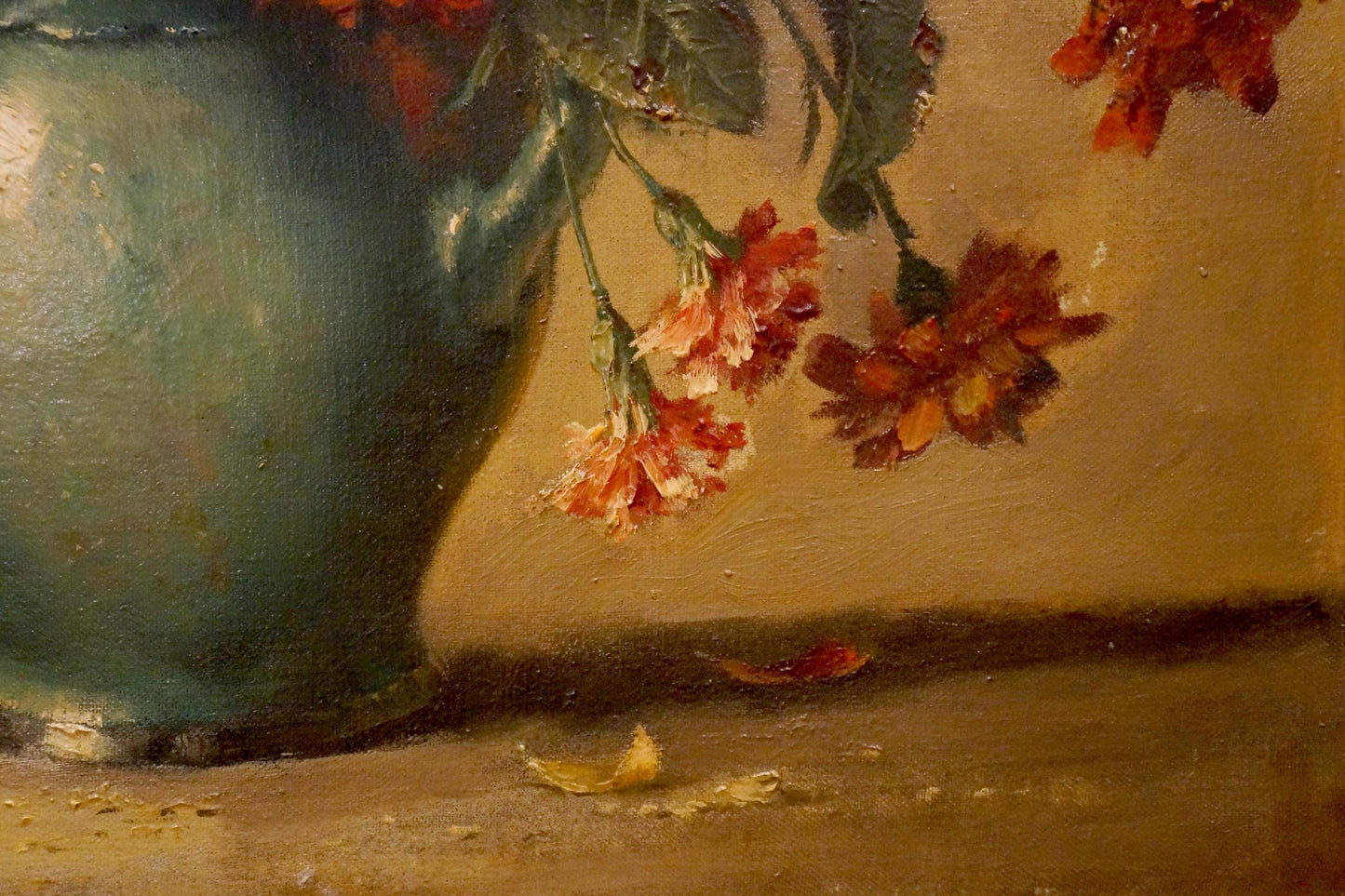 Oil painting Autumn flowers