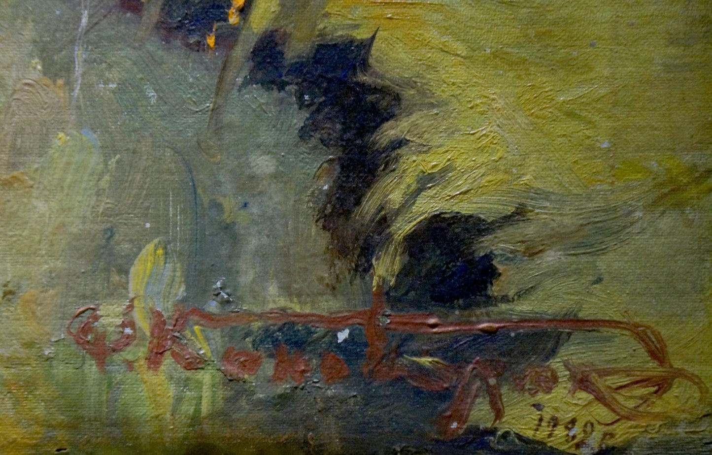 Oil painting Natural landscape Konovalyuk Fedor Zotikovich