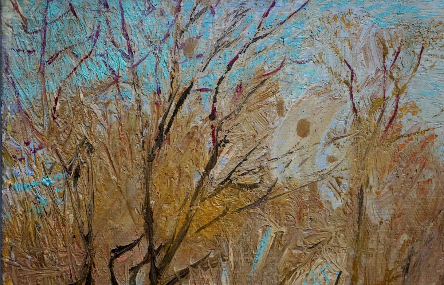 Oil painting End of winter Zaretsky Victor Ivanovich